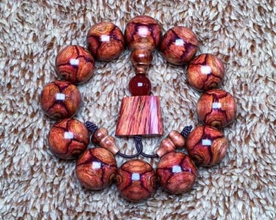 海南黃花梨野生料20mm手珠4