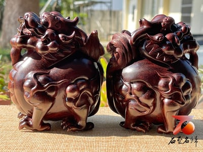 印度小葉紫檀 高油密料【招財貔貅】3