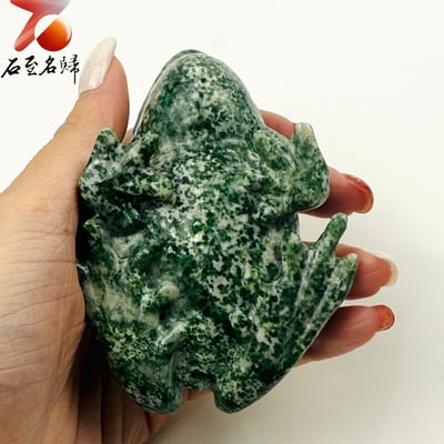 貴州頂級玉化蛇紋石【碧祥蛙】9