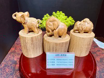 海南沉香木木雕【出將入象套組】4