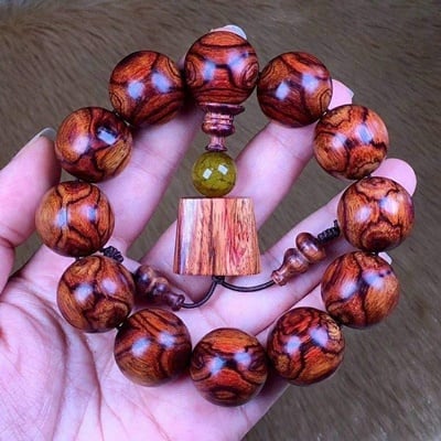 海南黃花梨野生料19.5mm手珠1