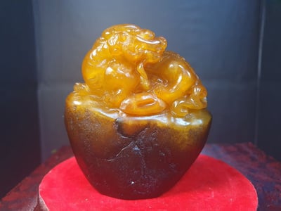 壽山石擺件 【招財貔貅】1