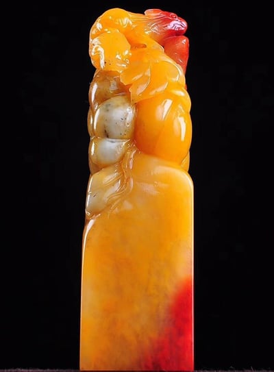 【名稱】極品芙蓉石【碩果累累印章】1