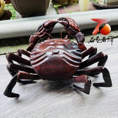 天然印度小葉紫檀精工《八方來財，縱橫四海》5