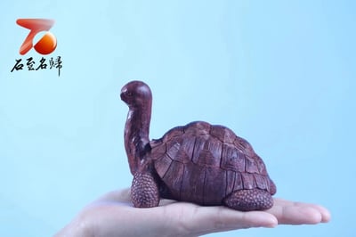 海南黃花梨 紫油梨手作【百財歸來】1