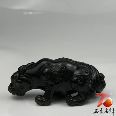 壽山豆耿石 手工精雕作品【上古瑞獸】4