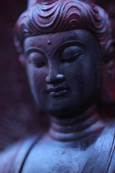 印度小葉紫檀老料 大口徑清刀【阿彌陀佛】5