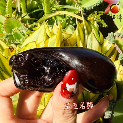 天然 印度小葉紫檀高油密帶金星樹心料 湘工手作【袋財金蟾】3