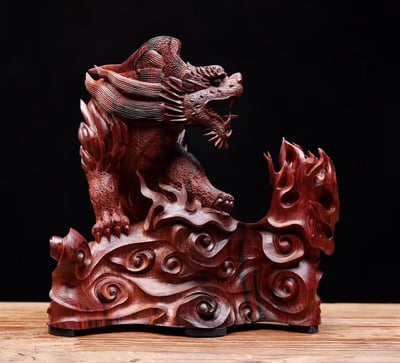 印度小葉紫檀清刀款【招財貔貅】4