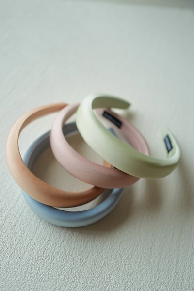 泡泡馬卡龍緞面髮箍2