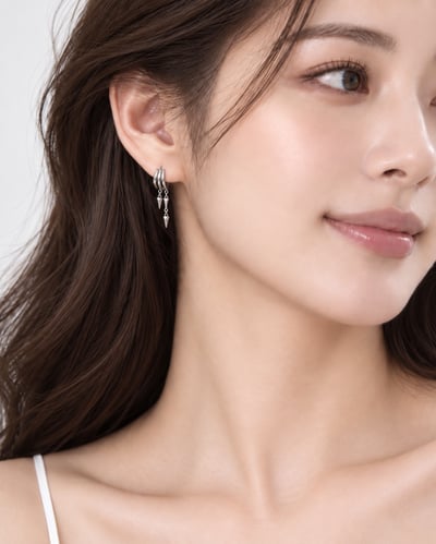 s925純銀歐美個性鑲鑽｜耳環3