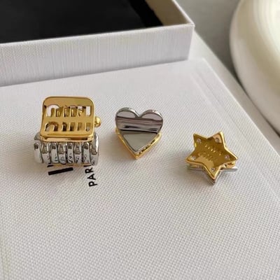 高級金屬感金銀小抓夾2