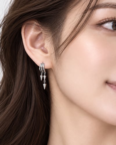 s925純銀歐美個性鑲鑽｜耳環5
