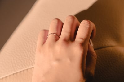 14K Gold Filled 珠珠鏈戒1
