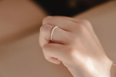 14K Gold Filled 珠珠鏈戒3