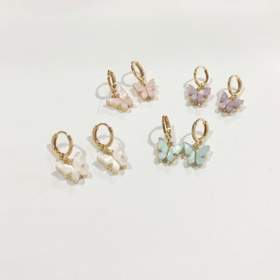 白貝蝴蝶｜耳環2