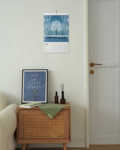 2026插畫掛曆｜抵達一片柔軟的風景