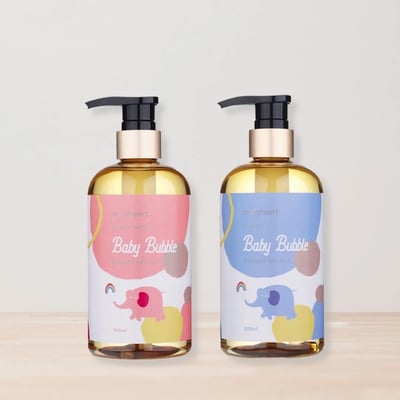 〈 沐浴禮盒組 〉沐心心 寶貝泡泡沐浴油 2in11