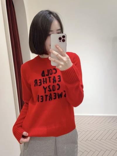 MAX&Co.羊毛羊絨混紡提花毛衣8