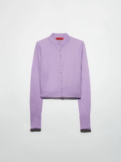 MAX&Co.羊毛羊駝毛混紡短版開襟衫3