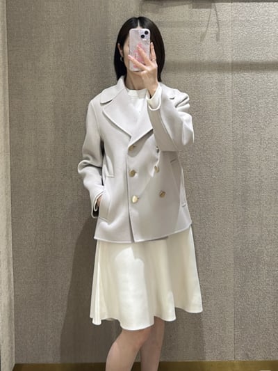 S MaxMara羊毛雙排扣短大衣2