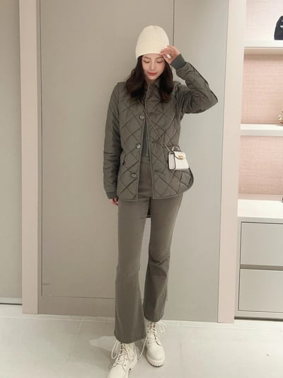 MARELLA菱形絎縫腰帶外套7