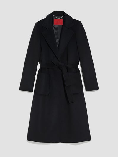 MAX&Co.經典款羊毛翻領繫腰大衣5