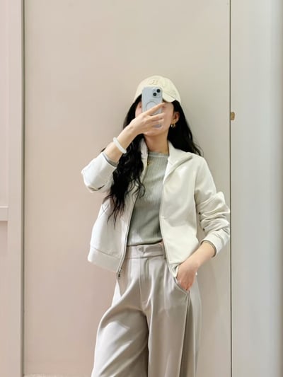 MAX&Co.緞面拼接運動外套2