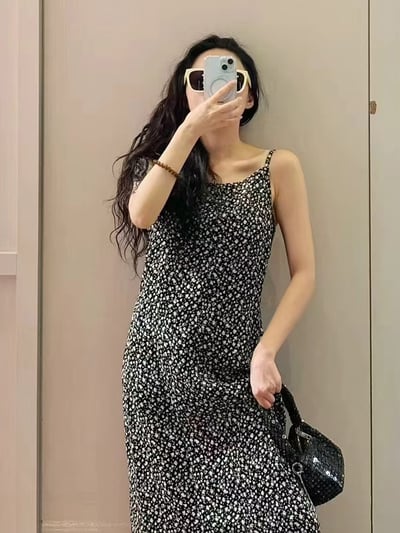 MAX&Co.提花吊帶裙5