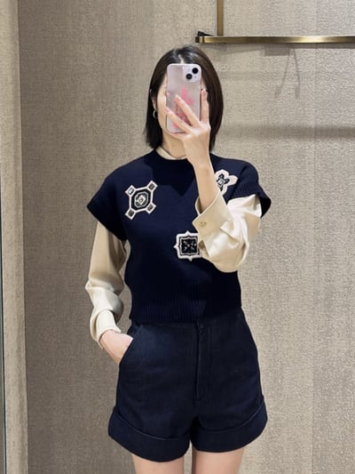 MaxMara羊毛羊絨混紡短毛衣2