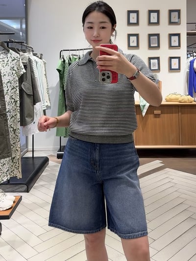 WEEKEND寬鬆Polo領毛衣2