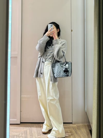 MAX&Co.羊毛犛牛絨混紡繭型開襟衫3