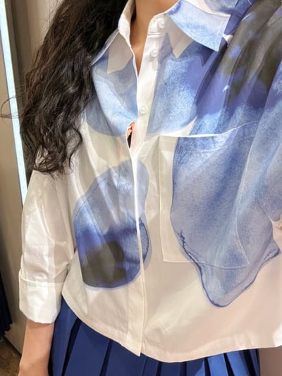 MAX&Co.寬版七分袖短襯衫7