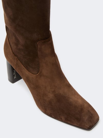 MaxMara柔軟小牛皮絨面革長靴5