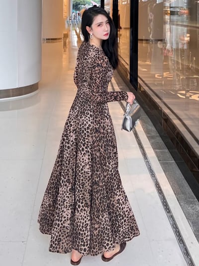 MARELLA豹紋印花修身洋裝3