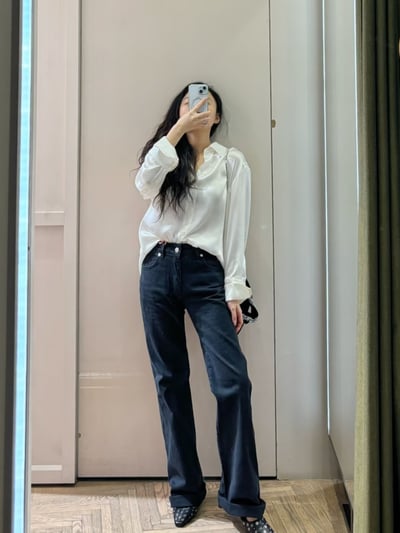 MAX&Co.絲綢緞面襯衫4