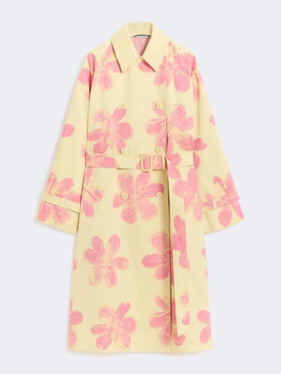 WEEKEND花卉印花防水風衣1