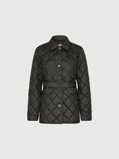 MARELLA菱形絎縫腰帶外套1