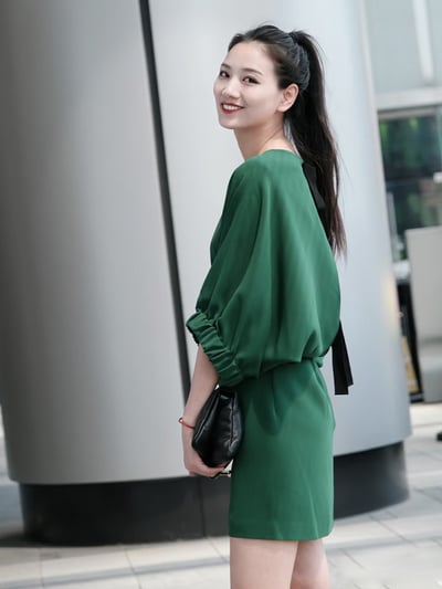 MaxMara翼狀五分袖連身短裙5