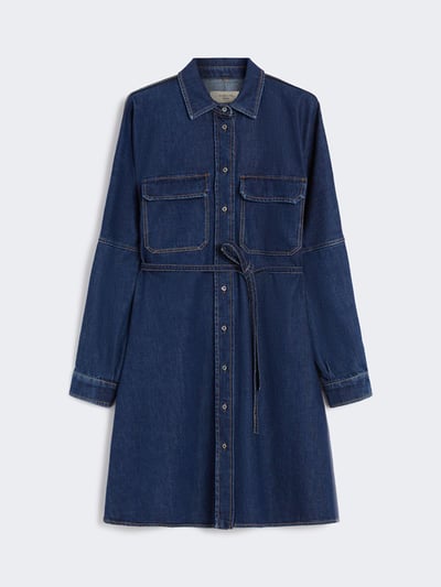 WEEKEND繫腰牛仔襯衫裙1