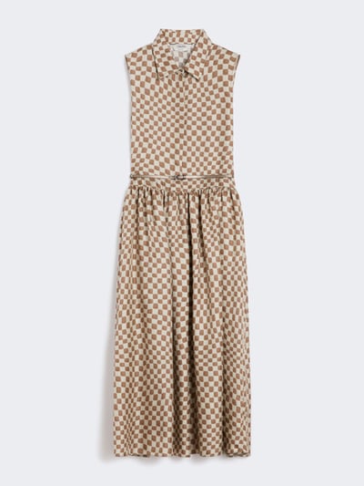 S MaxMara真絲無袖襯衫裙1