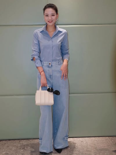 MaxMara彈性棉半修身襯衫5