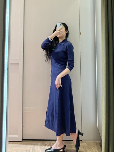 MAX&Co.針織不對稱襯衫裙5