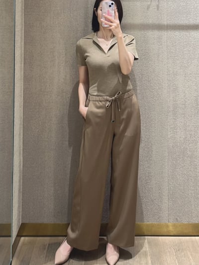 S MaxMara羊毛華達呢九分長褲4