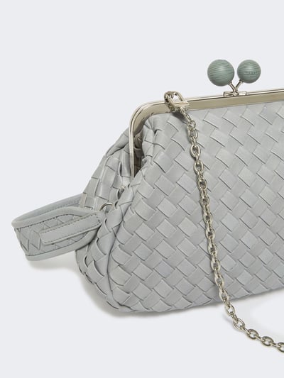 WEEKEND牛皮革編織中甜點包2