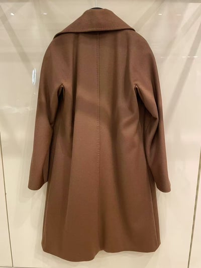 MaxMara Studio羊毛腰帶裹身大衣5