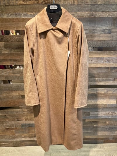 MaxMara經典款駝絨水波紋大衣6