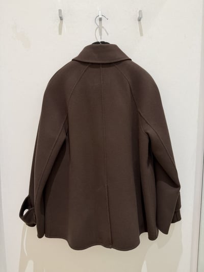 S MaxMara羊毛雙排扣短版大衣6