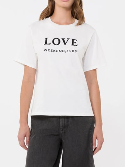 WEEKEND純棉印花刺繡短T2