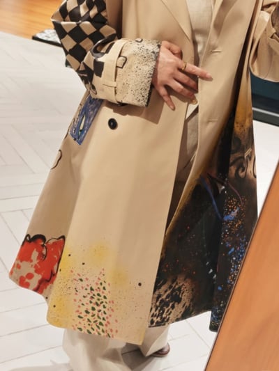 WEEKEND彩繪印花防水風衣5